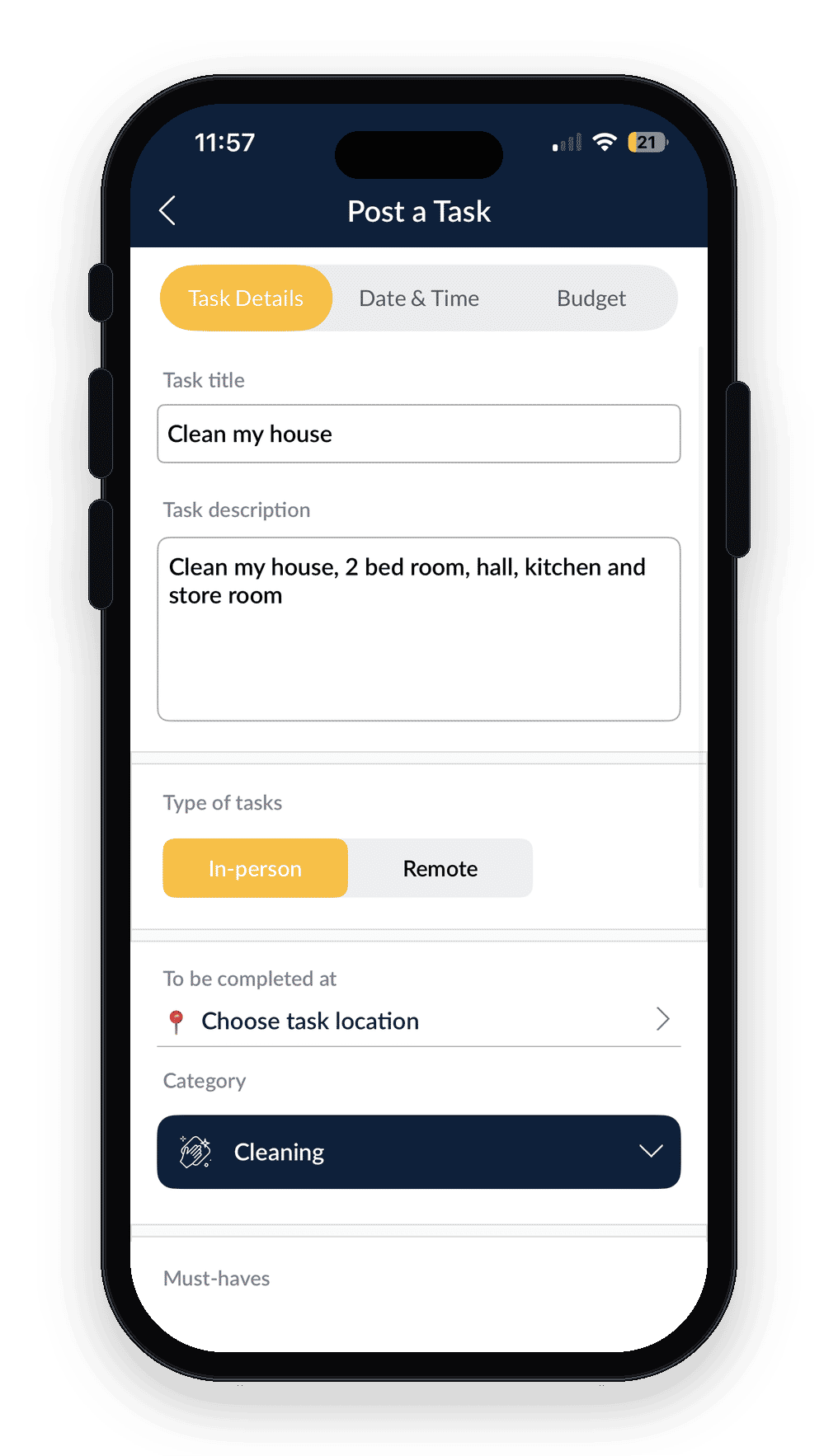 Co-Tasker – Local Services Marketplace Platform — app screen 6