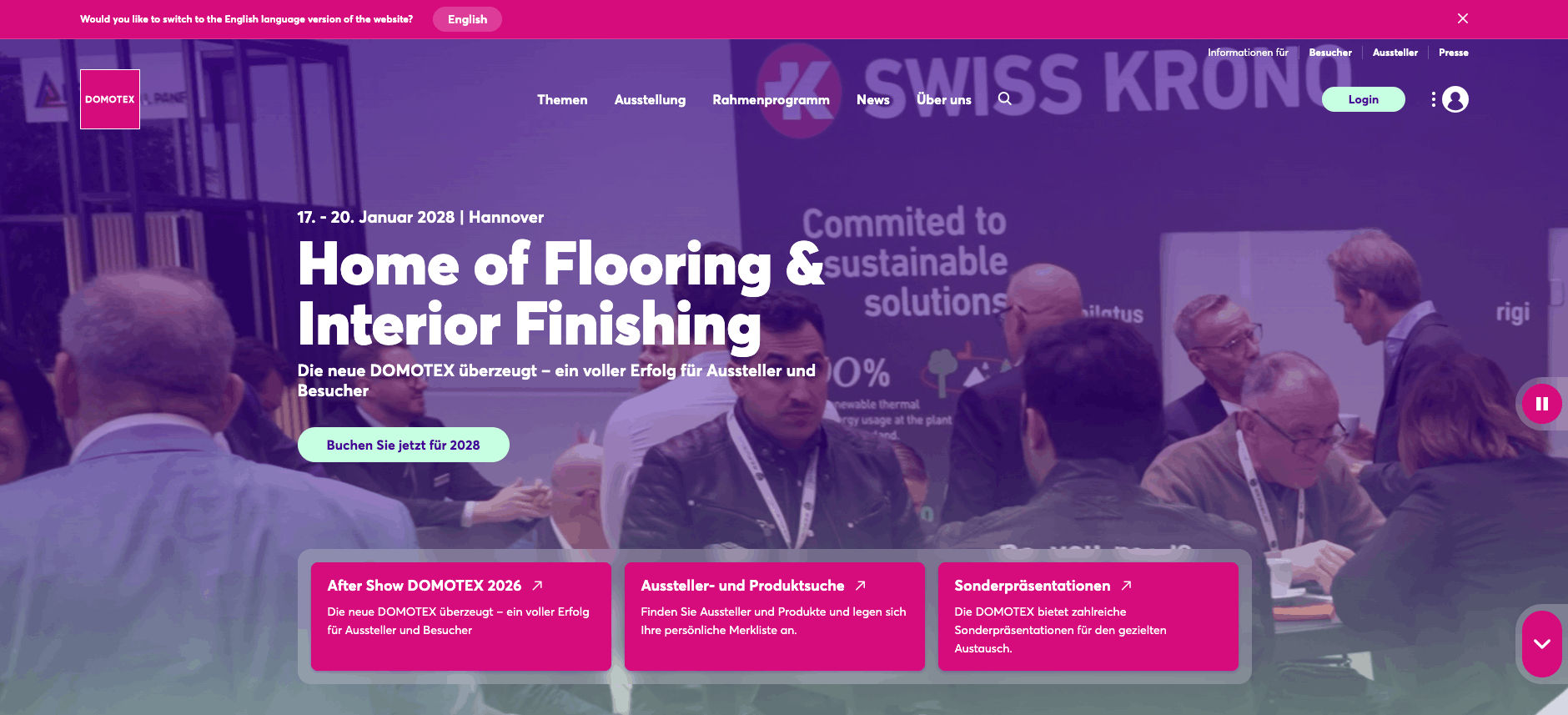 DOMOTEX Hannover 2027