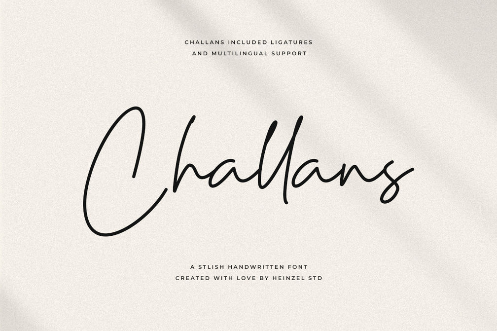 Challans - Modern Script Font, Handwritten Font, Wedding Font, Font For Cricut, Procreate Fonts, Digital Fonts, Signature Font, Cursive Font