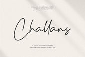 Challans - Modern Script Font, Handwritten Font, Wedding Font, Font For Cricut, Procreate Fonts, Digital Fonts, Signature Font, Cursive Font