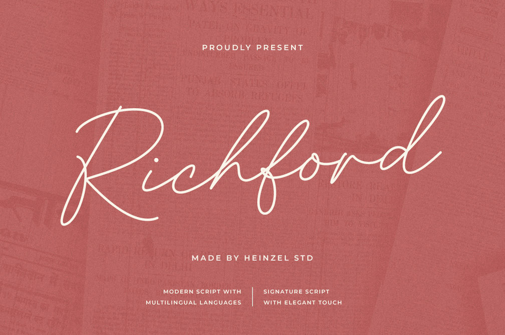 Richford Signature Font