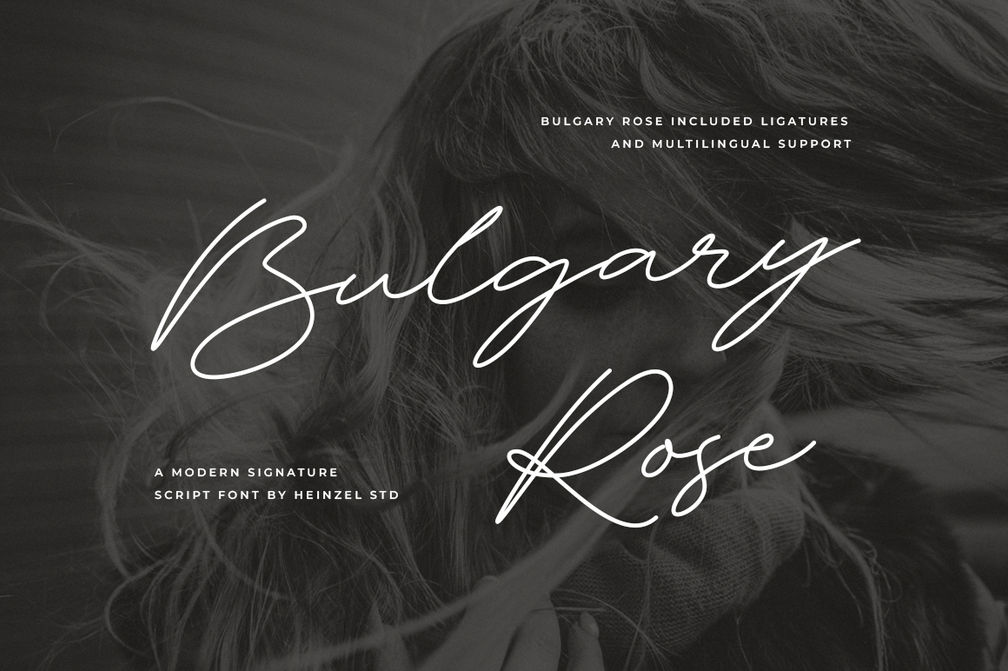 Bulgary Rose Signature Font