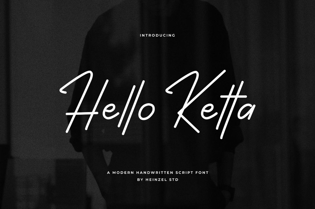 Hello Ketta - Handwritten Font, Digital Fonts, Wedding Font, Font For Cricut, Canva Fonts, Procreate Font, Digital Fonts, Cursive Font
