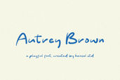 Autrey Brown Playful Font