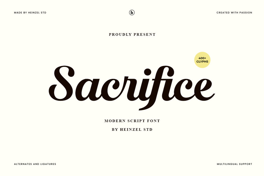 Sacrifice Modern Retro Font