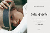 Engourdi is a bold blackletter font with medieval elegance.