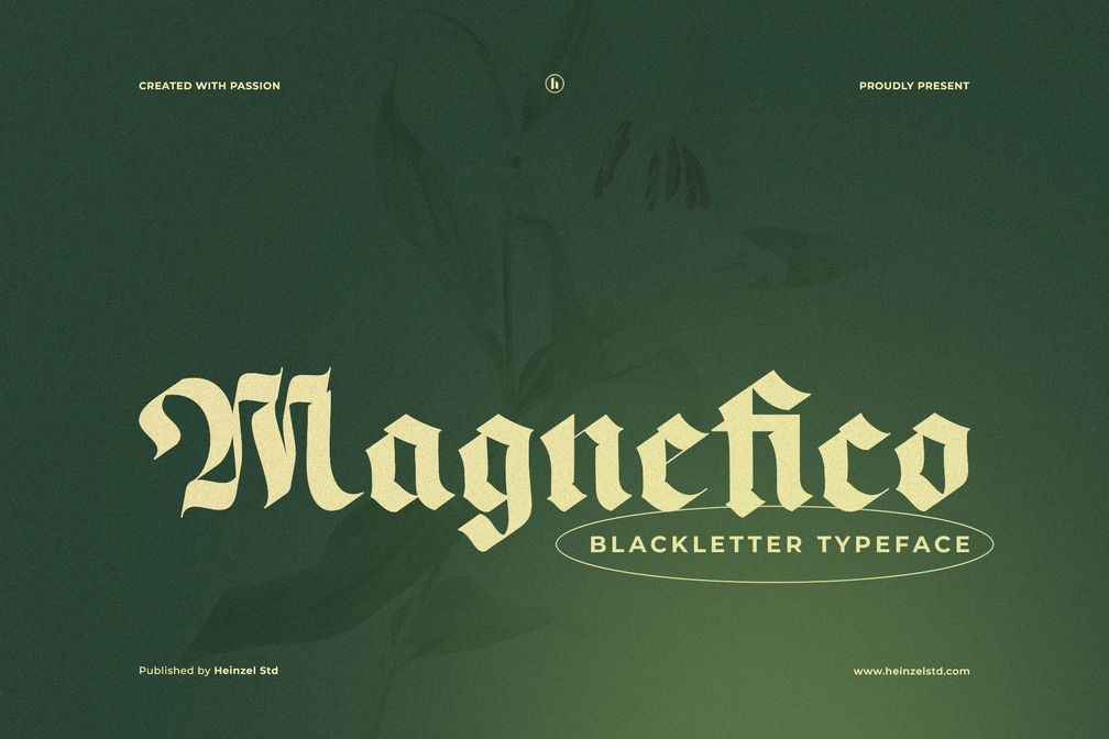 Magnefico is a bold blackletter font