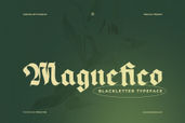 Magnefico is a bold blackletter font