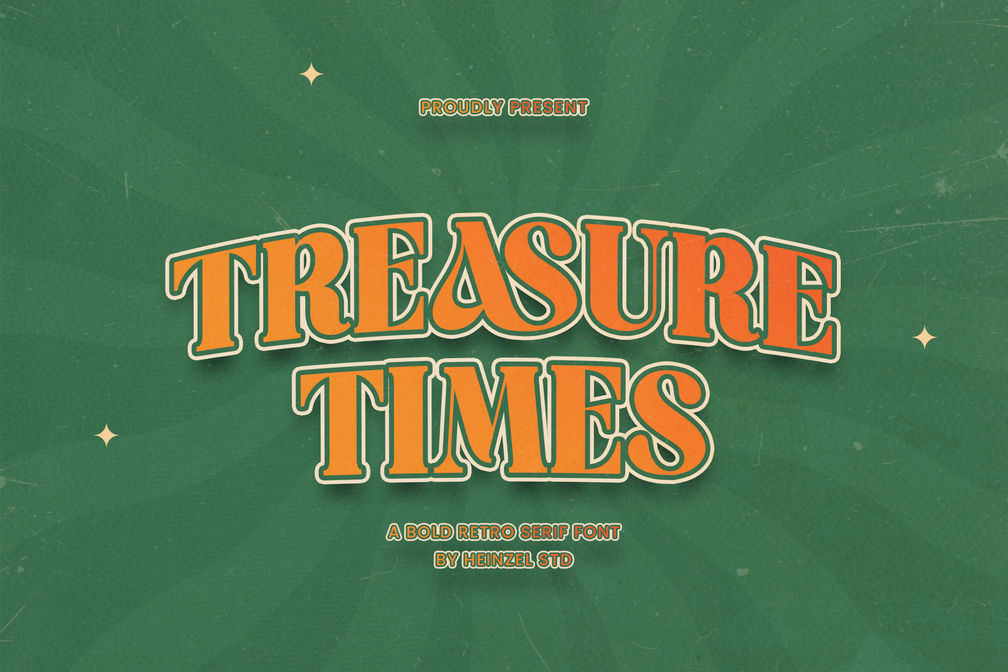 Treasure Times Bold Retro Serif Font