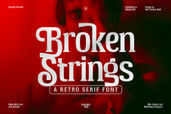 Broken Strings Retro Font