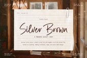 Silver Brown Modern Script Font