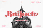 Brojack Bold Retro Serif Font