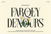 Farqey Denours Serif Font