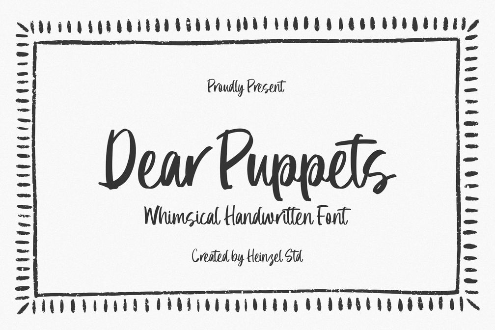 Dear Puppets – Whimsical Handwritten Font