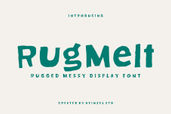 Rugmelt Rugged Messy Display Font for Branding