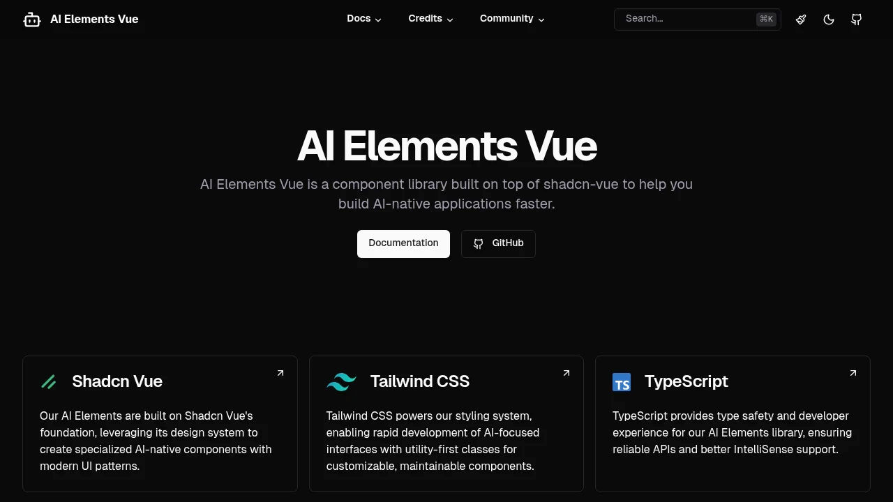 AI Elements Vue Screenshot
