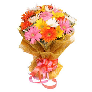 18 Gerberas Flower Bunch