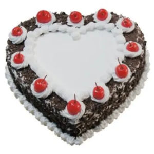 Heart Shape Black Forest Cake