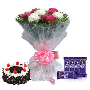 Carnation With Cake - Dairy Milk