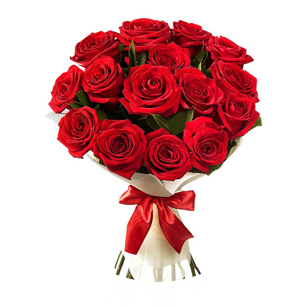 Buy Simply Red Flower Bouquet Online in India