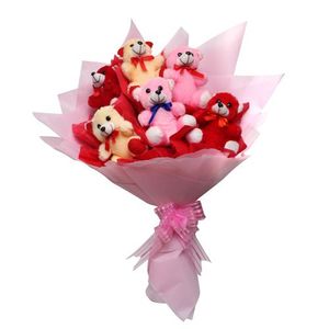 6 Teddy Bouquet