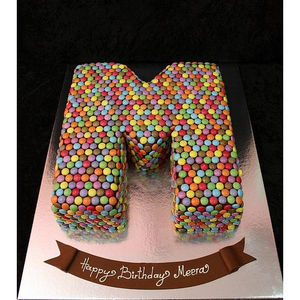 Alphabet Gems Cake 