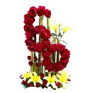 Personalized Numeric Arrangement Flower