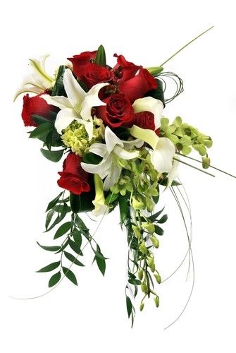 Red roses and white lilies Red roses and white lilies