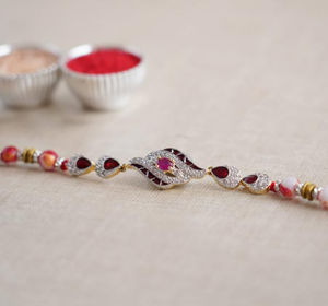 Traditional Stone Designer Rakhi