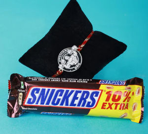 Tempting Rakhi with Snickers Combo