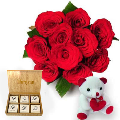 Wonderful Present with chocolates Wonderful Present with chocolates