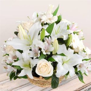 White Floral Sympathy Flower