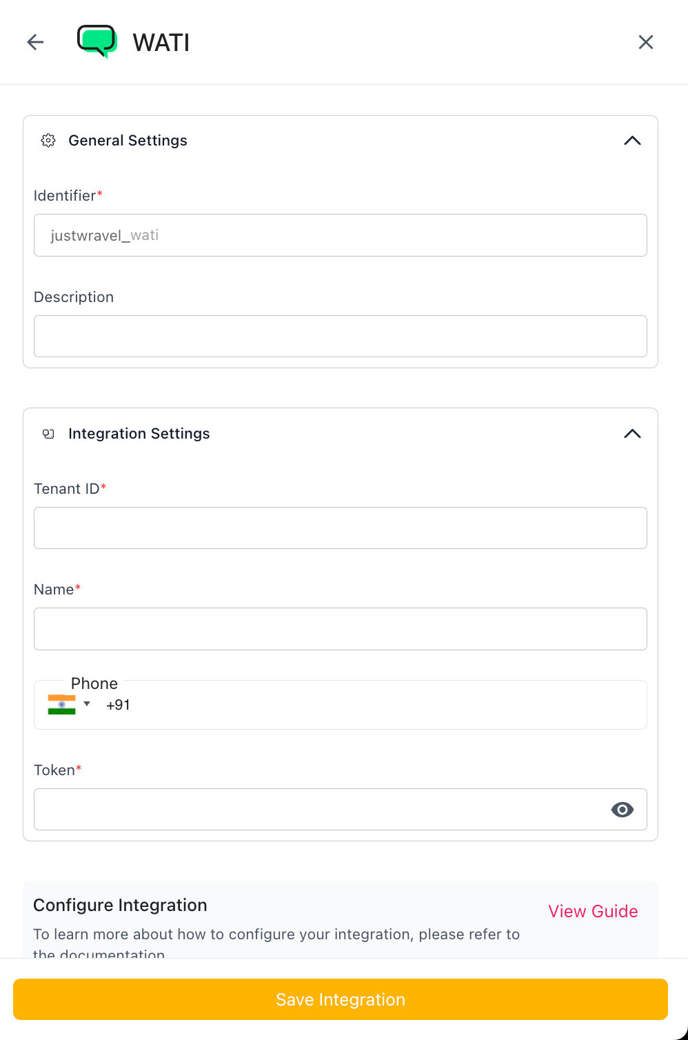 WATI Comify Integration