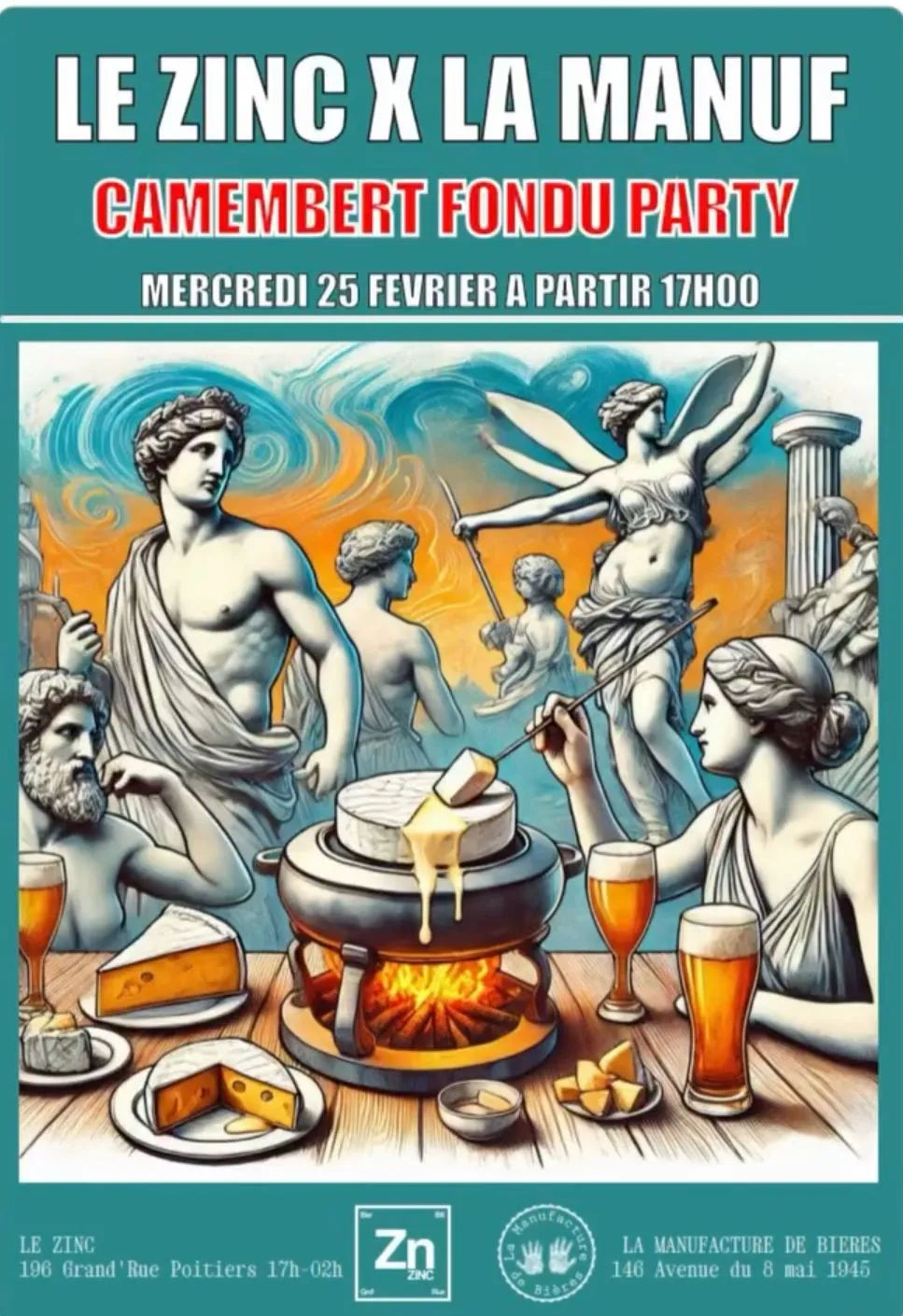 Camembert fondu party