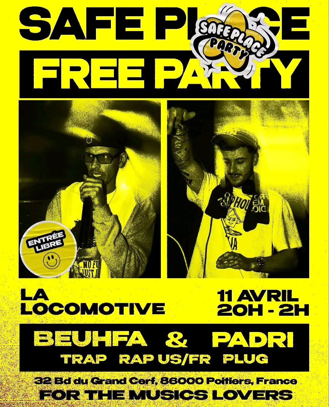 Safe Place Free Party