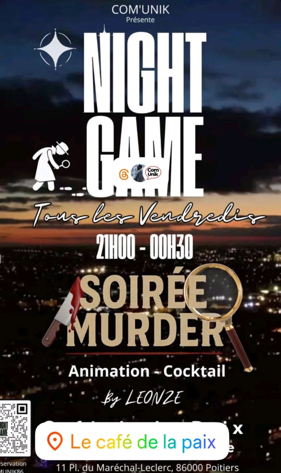 Night Game - Soirée Murder