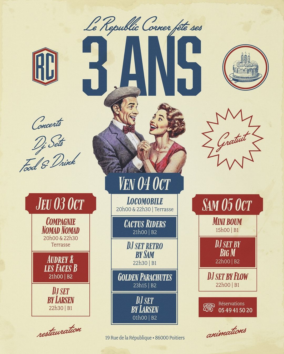 Le Republic Corner fête ses 3 ans