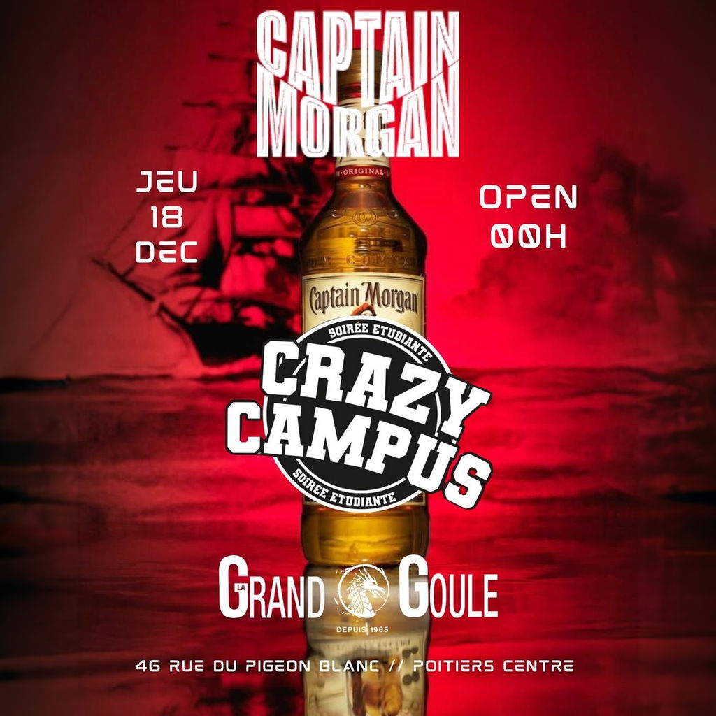 Photo de CAPTAIN MORGAN NIGHT - CRAZY CAMPUS