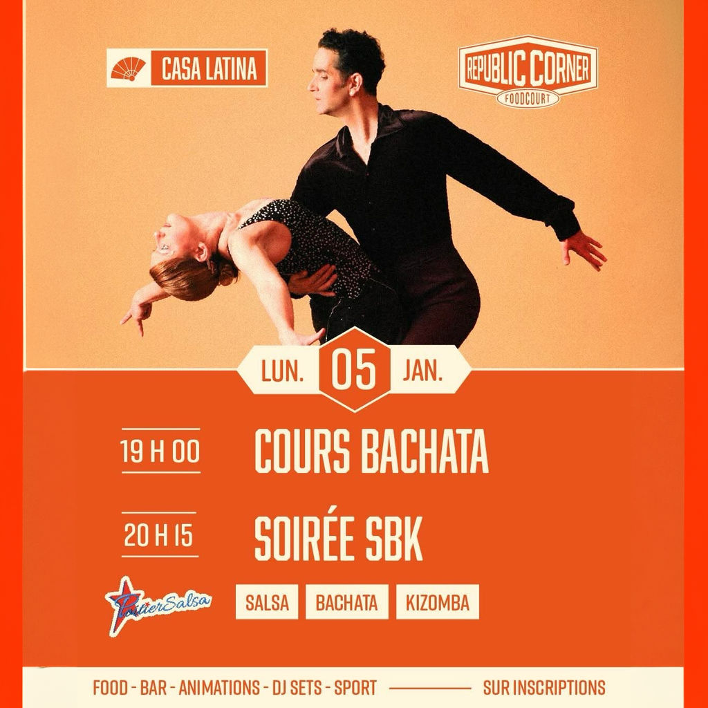 Cours de bachata et soirée SBK