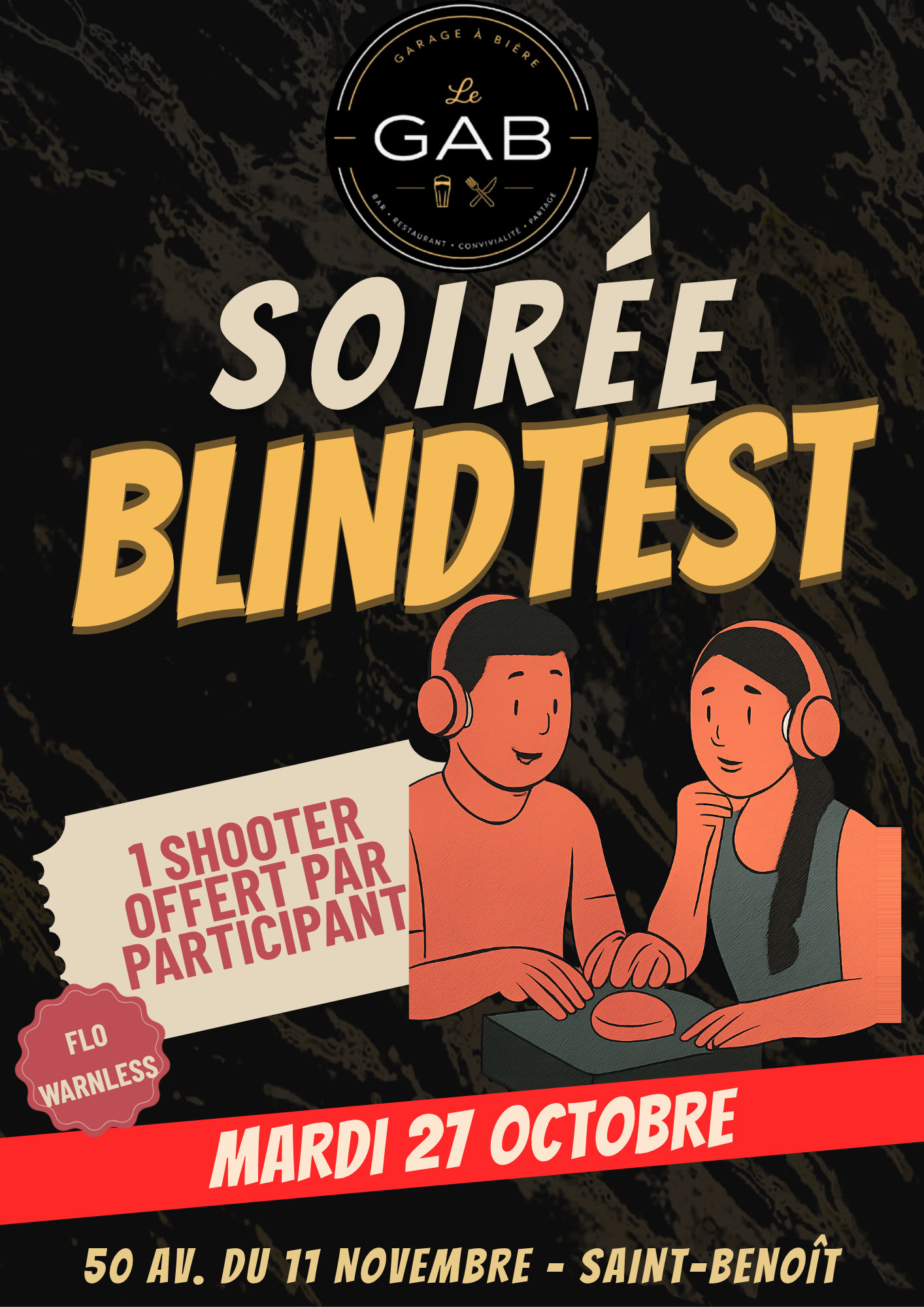 BLINDTEST AU GAB – POITIERS