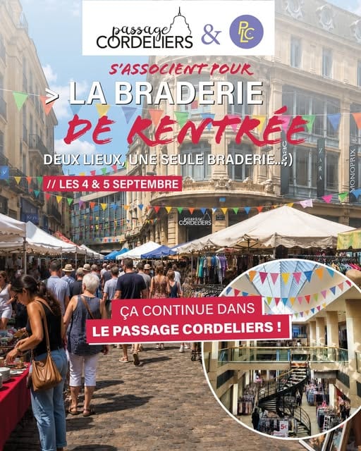 Braderie de rentrée — Passage Cordeliers