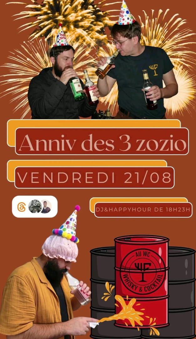 Anniv des 3 zozio