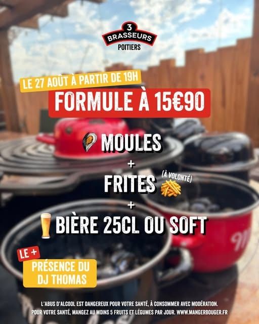 Soirée moules au brasero