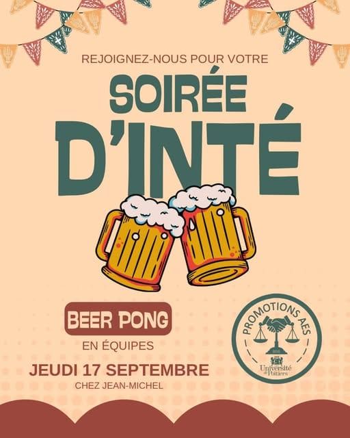 Photo de Soirée d'intégration — Beer Pong