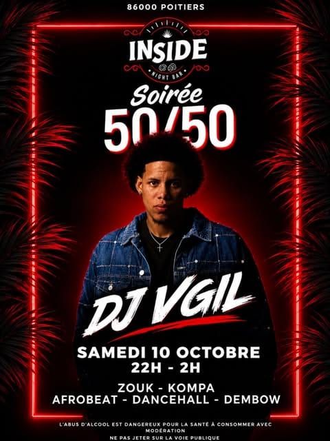 Soirée 50/50 — DJ VGIL