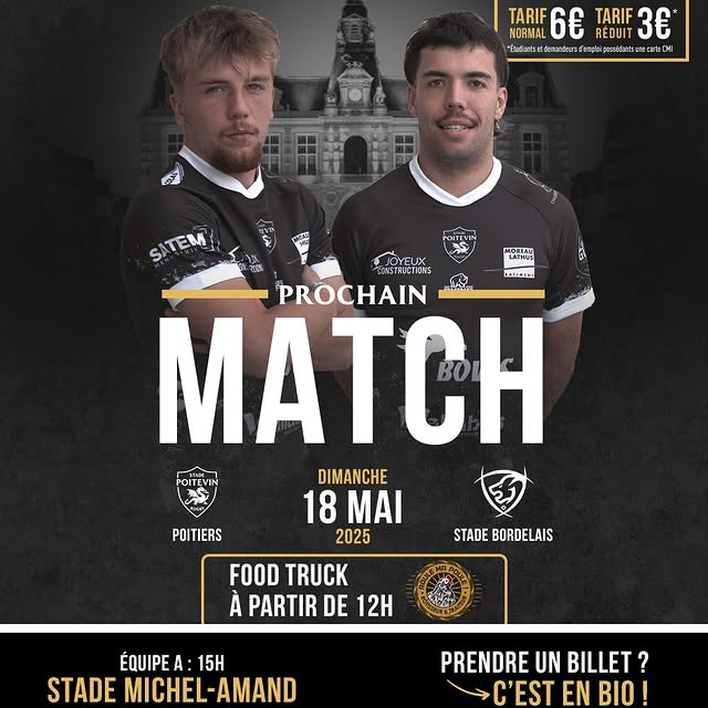 1/16e de finale - Stade Poitevin vs Stade Bordelais