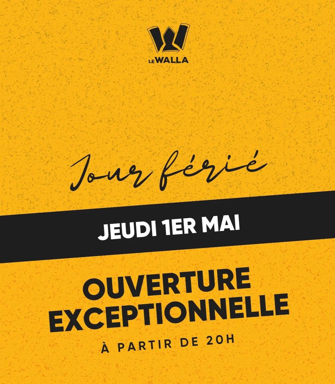 Ouverture exceptionnelle