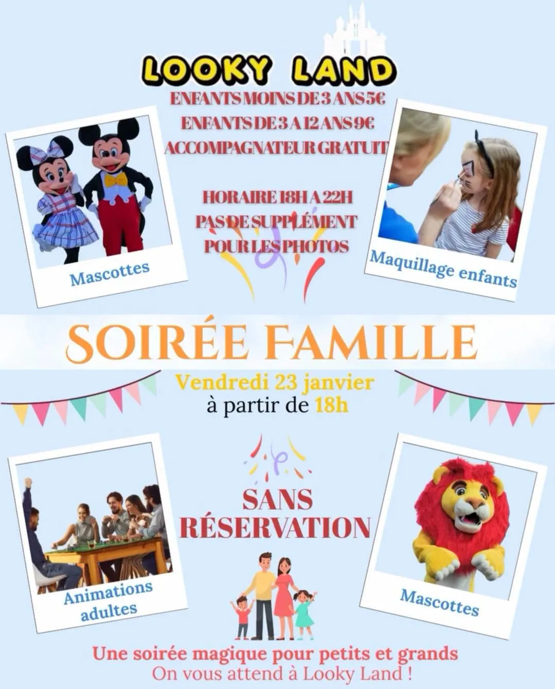Soirée Famille Looky Land