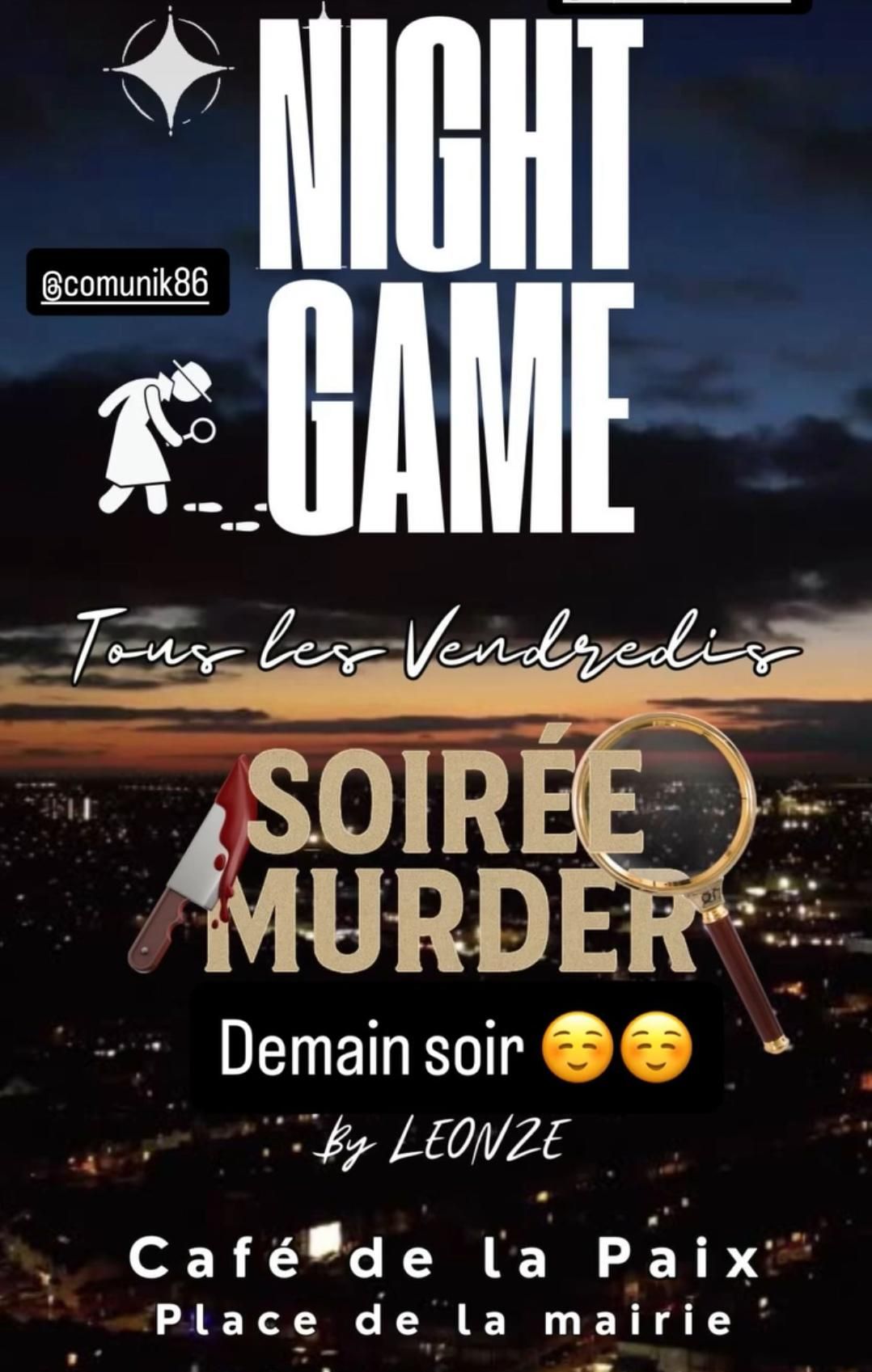 Night Game - Soirée Murder