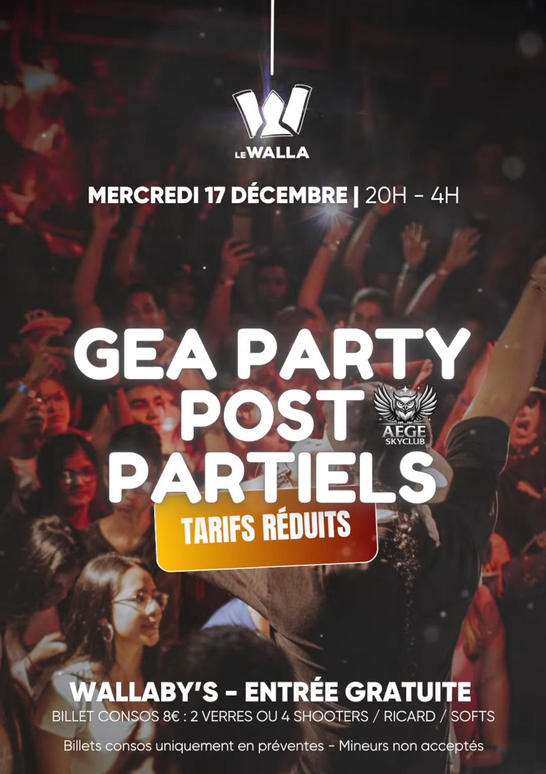 Photo de GEA Party Post Partiels